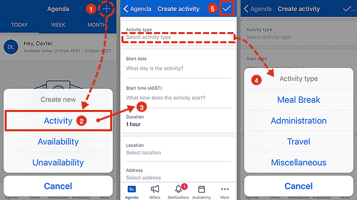 How to create an activity in Skedulo.